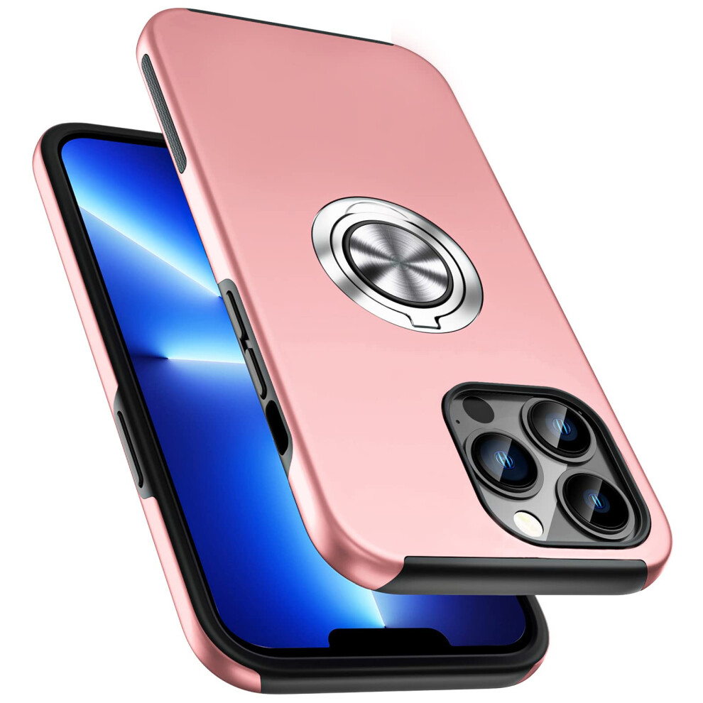 Pelepues Shockproof Case For Iphone 13 Pro Max [Embedded Finger Ring] 9778147938166