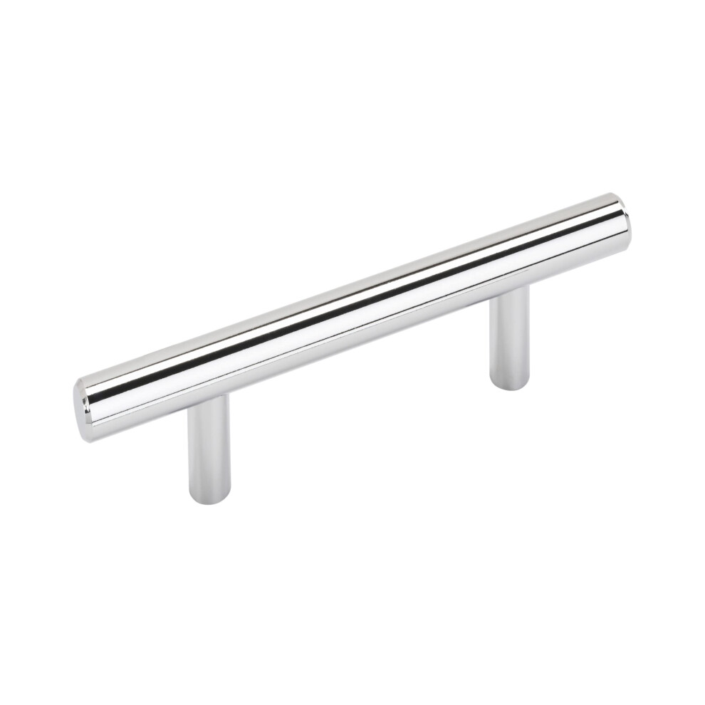 Poign   e de meuble Amerock en chrome poli de 3 pouces 76 mm, barre de traction de centre     centre, 1 paquet, poign   e de tiroir