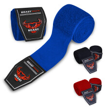 BEAST RAGE Boxningsbandage 4,5 Meter, Inre Handskar, Handledsstöd, Straps för Slag
