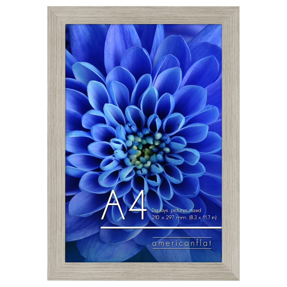 Cadre photo A4 Americanflat en bois flott    - Bois d'ing   nierie avec shat