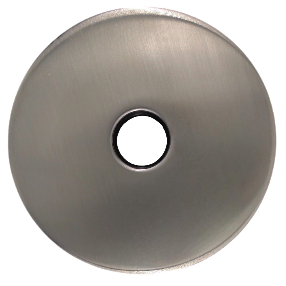 Corla 4 Modern Oversized Shower Arm Flange Universal Replacement Escutcheon Cover Plate Brushed Nickel 681142297505