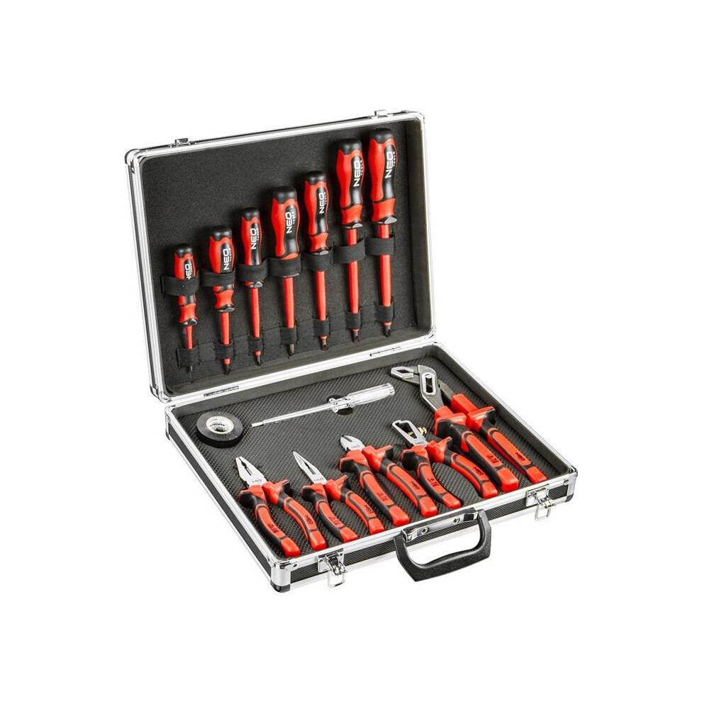Neo 01-300, 1000 V Vde Insulated Pliers And Screwdrivers Set 14Pcs Soft Grip 5907558407471