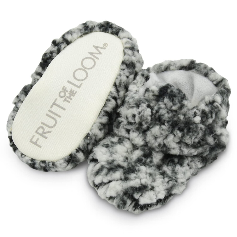 Fruit of the Loom Cozy Thermal Wrap Booties with Non-Skids for Baby Gi