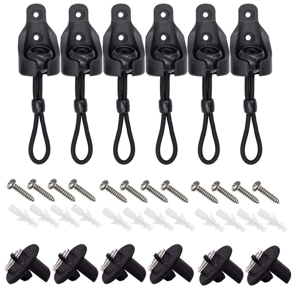 Universal 3Pack Bungee Pull Ring End Cap Kit Replacement Shade Parts For Exterior Sun Shades Outdoorindoor Roller Up Blinds B 735550718470
