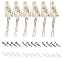 Universal 3-Pack Bungee Kit til udvendige solskygger udendørs/indendørs rulle op blindsudskiftningsskygge dele bungee kit (beige)