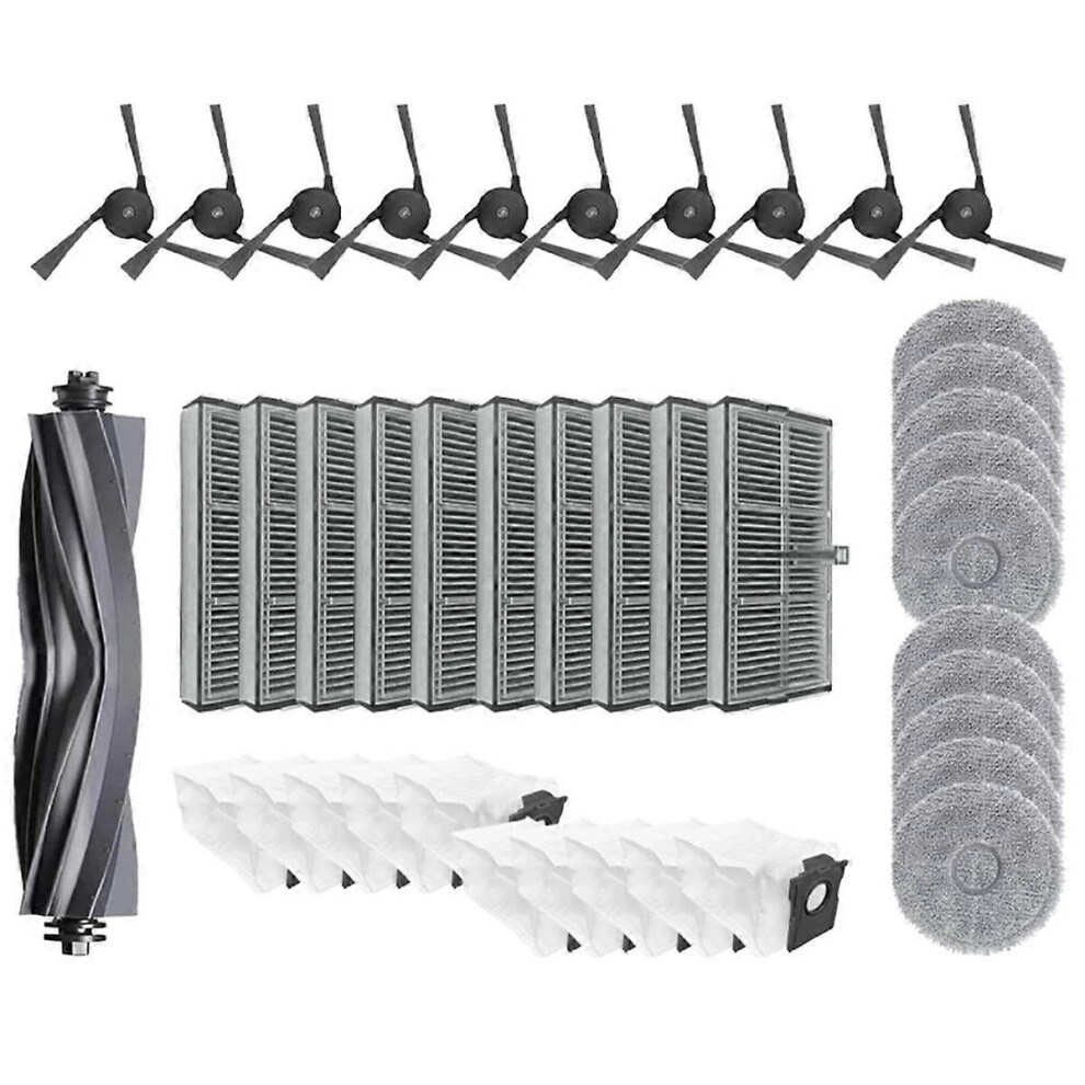 For X40 Ultra / X40 Ultra Complete / X40 Pro / S30 Pro Ultra Vacuum Parts Main Roller Side Brush Filter Dust Bag