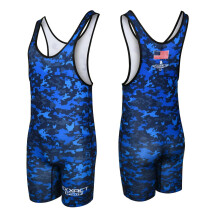 Pnsk zpasov tlko Exxact Sports Digital Camouflage Vysoce vkonn silov tlko na zpas pro mue (AXL Blue Camo)