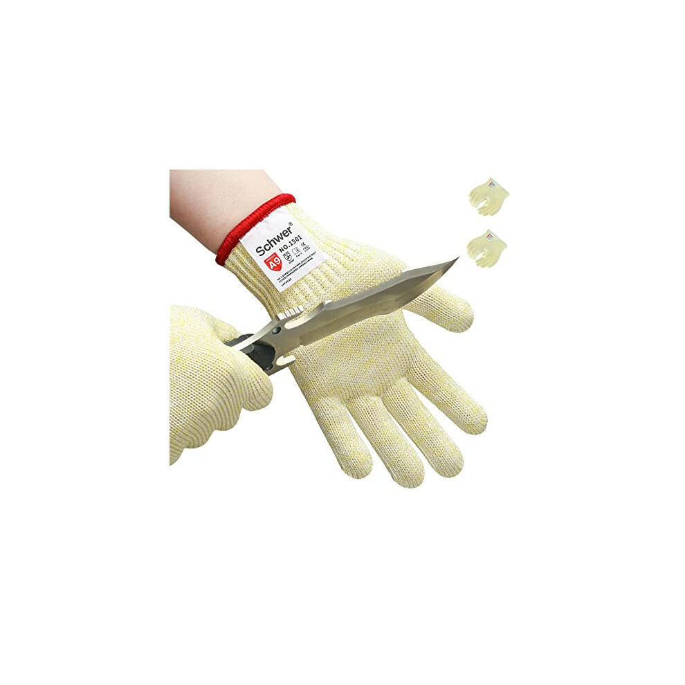 Schwer 2 Pairs Ansi A9 Cut Resistant Gloves Food Grade Reliable Cutti 650380615020