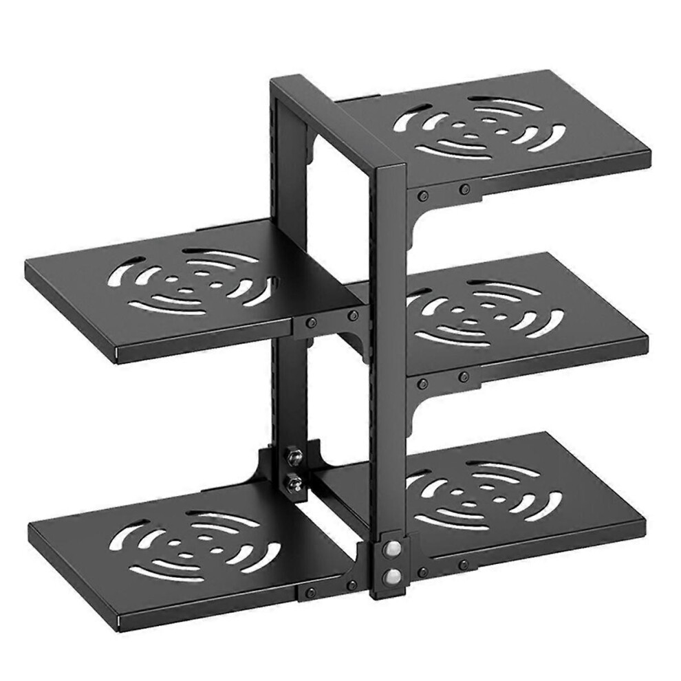 Pots Pans Organizer for Under Cabinet Adjustable Rustproof Cabinet Storage for Stockpots Castiron Pans Heavy Cookware