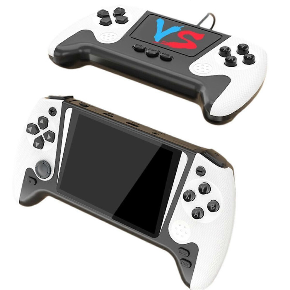 Handheld Video Game Console 500 in 1 3.5inch Retro Arcade Nostalgia Game Console Supports Dual Players White