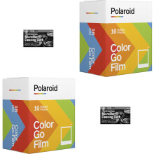 Bundle med Polaroid GO Sofortfärgfilm för Polaroid GO Kamera - 2 Dubbelpaket med kläduppsättningar (32 bilder)