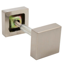 Square Handleset Hole Cover  1 Inch x 1 Inch  Fits Doors 1-3/8"""" to 2-