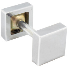 Kwadratowe oslony uchwytu 1 cala x 1 cal pasuje do drzwi od 1-3/8 """" do 2-1/4 "" Grube polerowany chrom wedlug Stone Harbor Sprzet