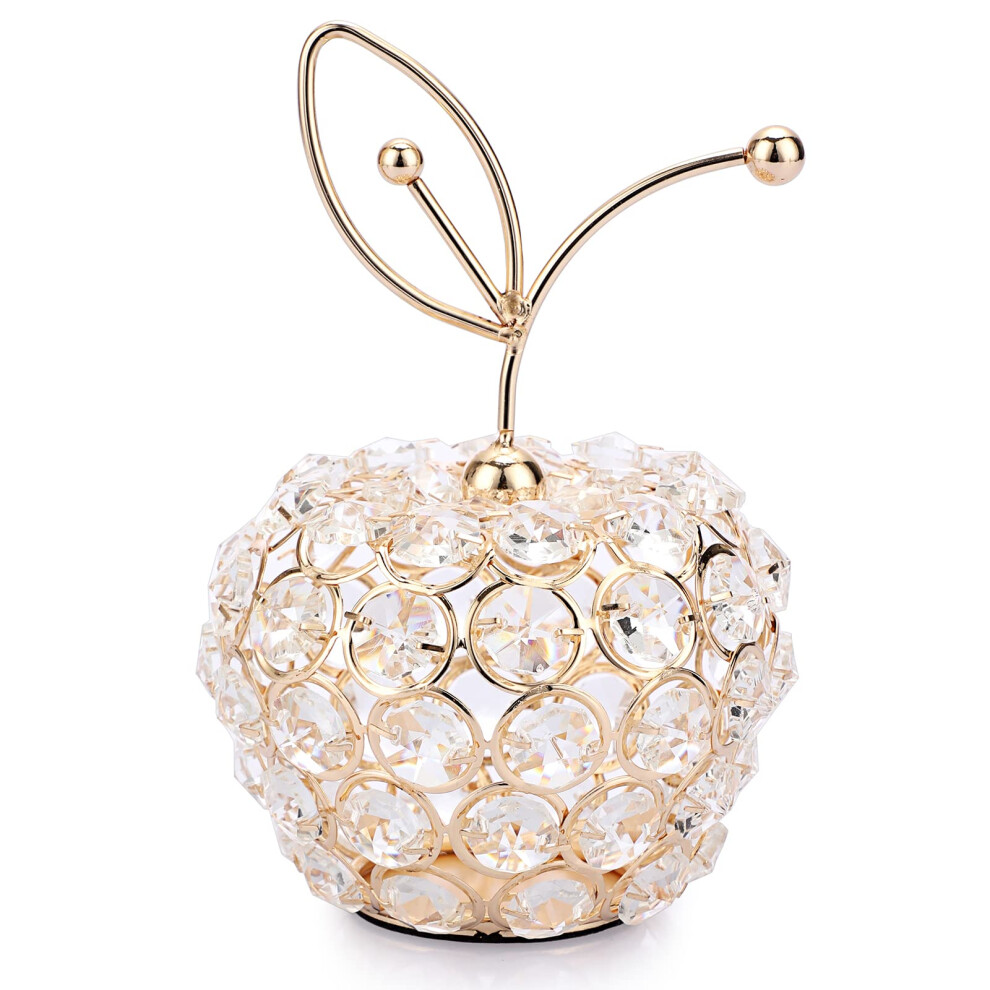 Juxyes Funkelnde Kristallperlen, Apfel-Ornament, Handgefertigt, Dekorativer Apfel-image