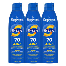Coppertone SPORT Sonnenschutzspray LSF 70 - wasserfest, Breitband, 161 g