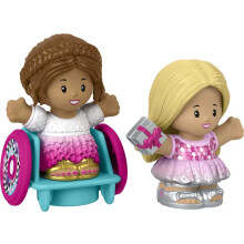 Fisher-Price Little People Barbie Παιχνίδια για Νηπιαγωγεία, Συσκευασία με 2 Χαρακτήρες