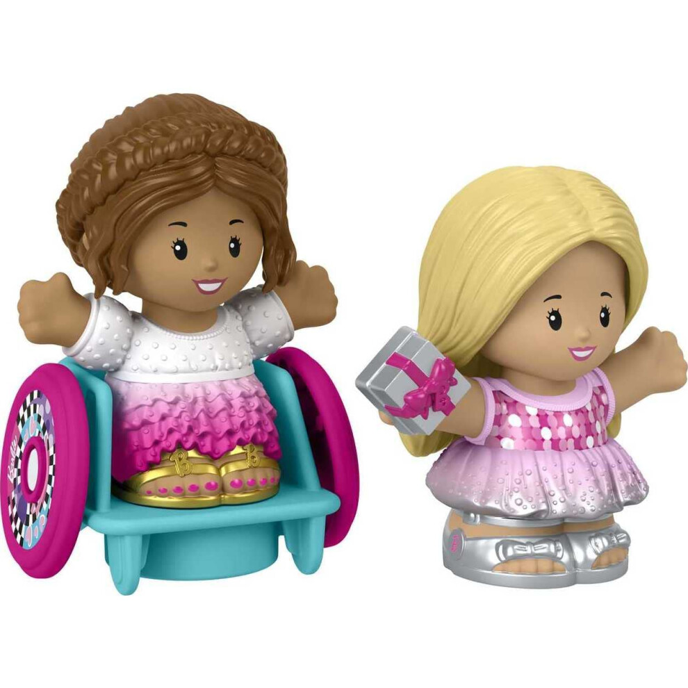 Fisher-Price Little People Barbie Toddler Toys Party Figure Pack 2 Ch