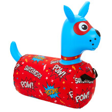 WADDLE Hip Hopper Inflatable Hopping Animal Bouncer Dog  Ages 2 and Up  Supports Up to 85 Pounds