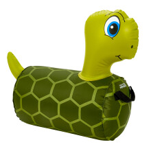 WADDLE Hip Hopper Inflatable Hopping Animal Bouncer Turtle  Ages 2 and Up  Supports Up to 85 Pounds