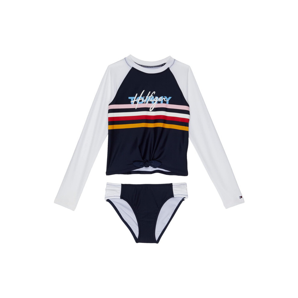 Tommy Hilfiger Girls' One-Piece and Bikini Swimsuits with UPF 50+ Sun