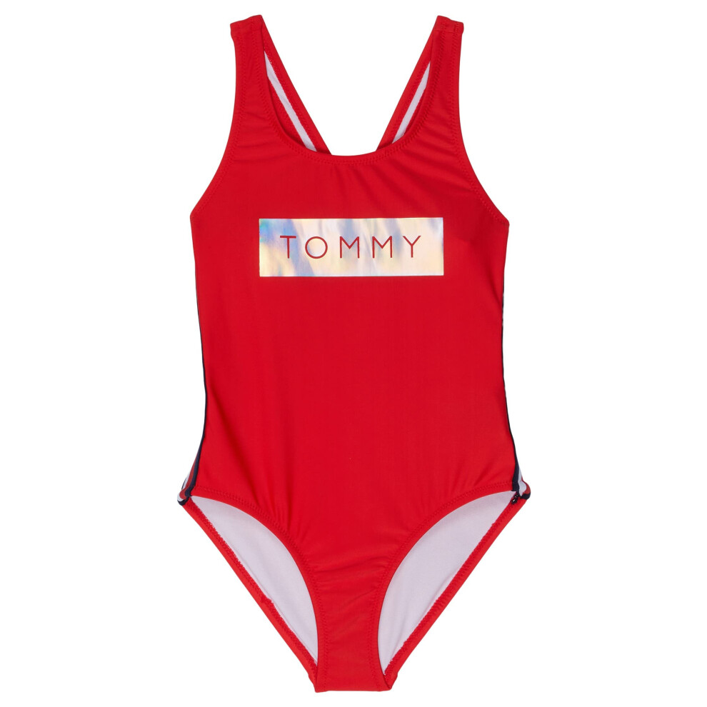 Tommy Hilfiger Girls' One-Piece and Bikini Swimsuits with UPF 50+ Sun