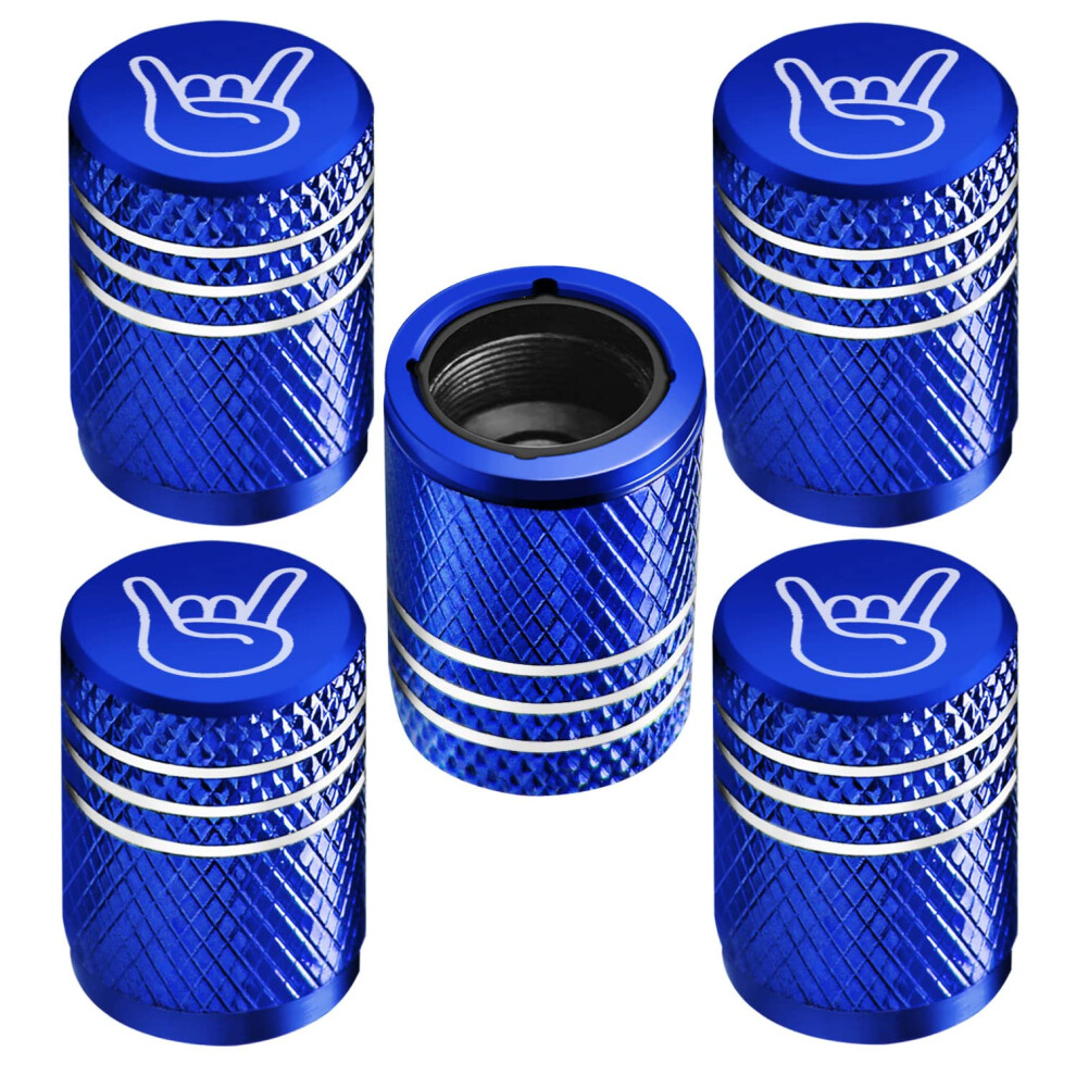Tire Valve Stem caps for car Tire cap 5 Pack corrosion Resistant Leak--image-OPC-PFKZF6H-NEW