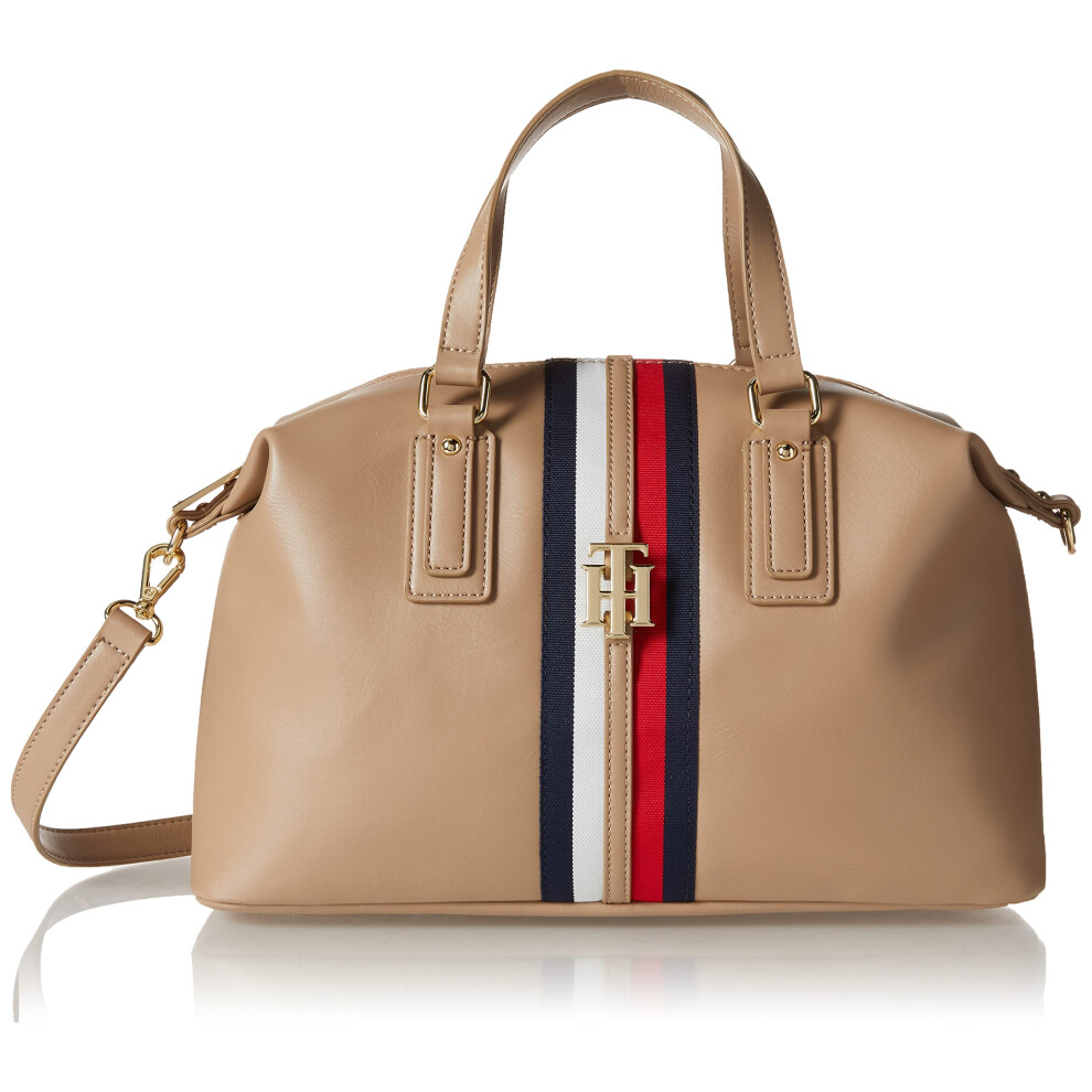 Tommy Hilfiger Jaden Satchel Crossbody Bag Sherwood Tan