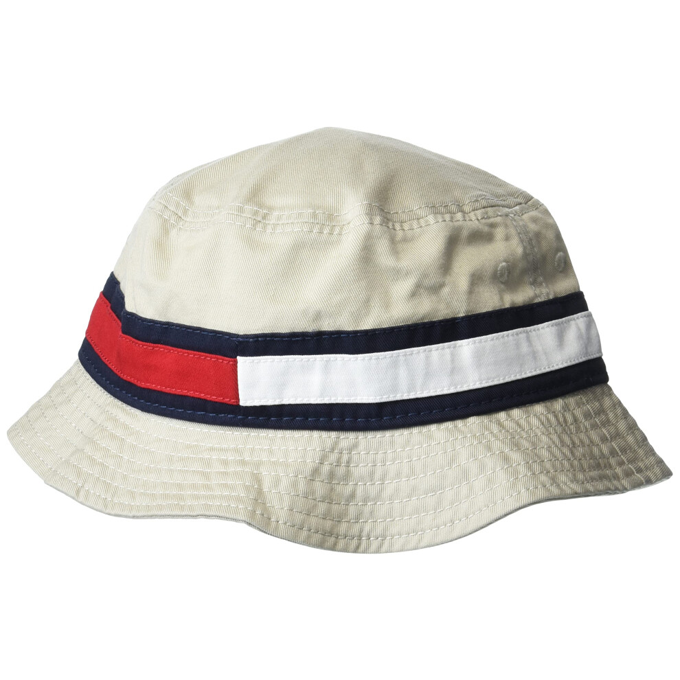 Tommy Hilfiger mens Tino Bucket Hat Stone Large US