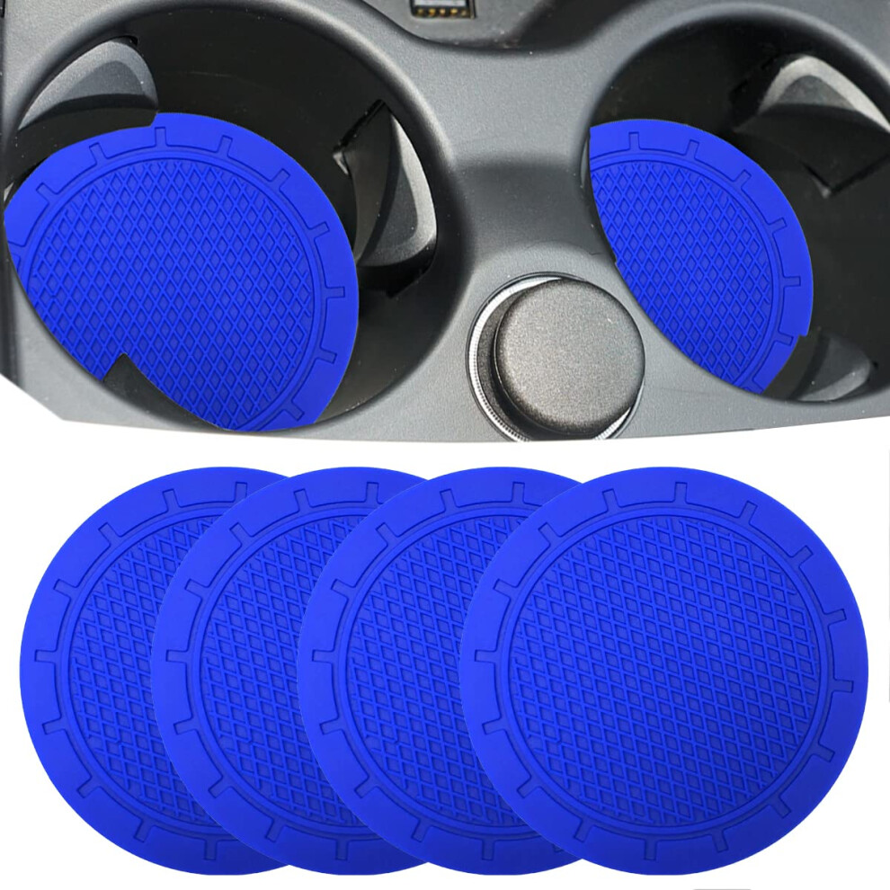 Car Cup Holder Coaster 4 Pack 2.75 Inch Diameter Pvc Non-Slip Univers 748958364576