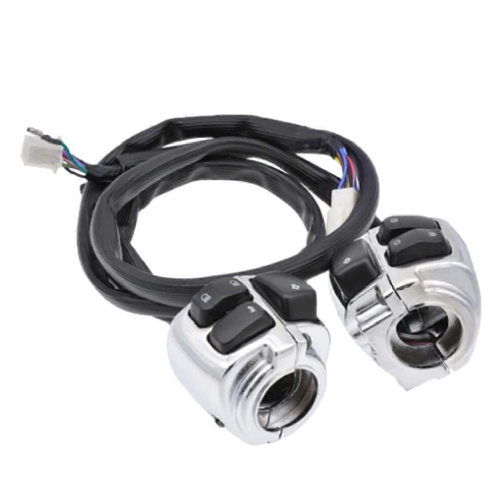 Motorcycle 1Inch 25Mm Handlebar Control Switch Harness Horn Turn Signal Switch For Dyna Softail Light
