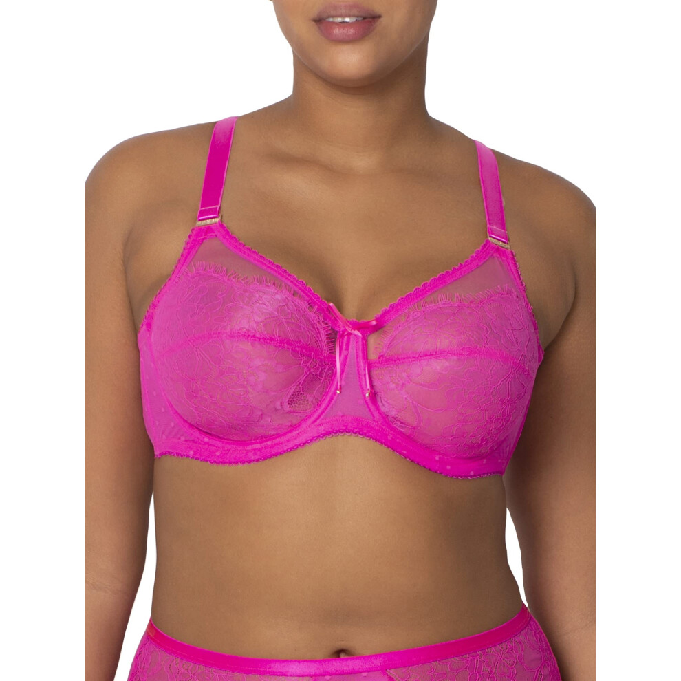 Soutien-gorge en dentelle grande taille sexy et intelligent pour femmes, sans doublure, avec armatures, couverture compl   te