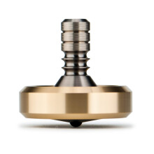 Djuiinostar premium spinding top messing krave med titanium stamme 8-10 minutter høj præcision EDC desktop legetøj DST-814R