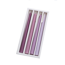 10 inch Gradient Color Scented Taper Candles Smokeless Candle Long Can