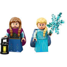 LEGO Disney Serie 2: Anna und Elsa aus Frozen mit Bonus lila LEGO Umhang (71024)