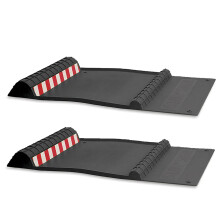 Maxsa 37358-2pk Park dreapta 21 """" x 11 """" x 2 """" Mat de parcare negru