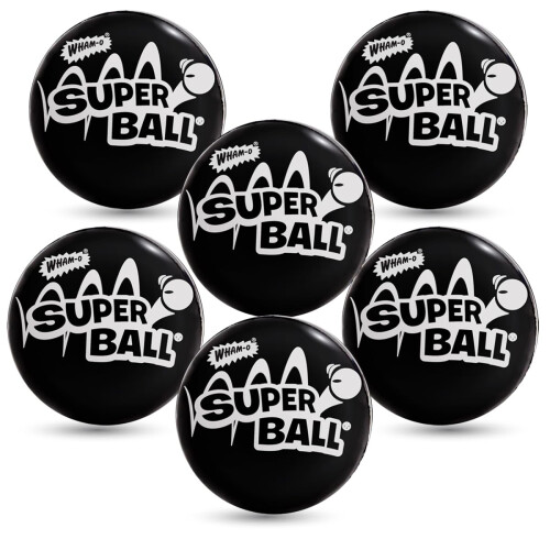 Wham-O The Original Superball with Zectron (6 Pack Bundle)