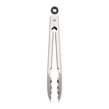 KitchenAid Gourmet Stainless Steel Serving Tongs with Hang Hook and Secure Closing Lock 9 Inch Stainless Steel
