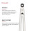 KitchenAid Kitchenaid gourmet rustfrit stål serveringstænger med hang krog og fast lukning lås 9 tommer rustfrit stål 5
