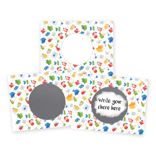 My Scratch Offs Χάρτης Καθηκόντων DIY 20 Πακέτο 3x4 Κάρτες & Αυτοκόλλητα