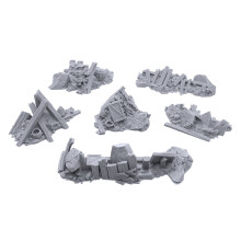 Endertoys Urban Rubble af Gamescape3d 3D Printed bordplade RPG -landskab og Wargame Terrain i 28 mm miniatyrer