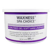 Waxness Spa Choice Rosin Free Gel Zachte Wax Lavendel 14 oz / 397 ml