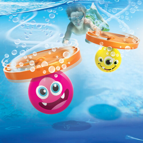 BANZAI Ensemble de 6 Jouets de Plongée Whirl 'N Twirl 2