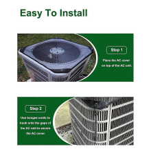Air Conditioner Cover, Universal AC Cover for Outside Unit, Mesh Air Conditioner Covers for Outside Defended Outdoor,B