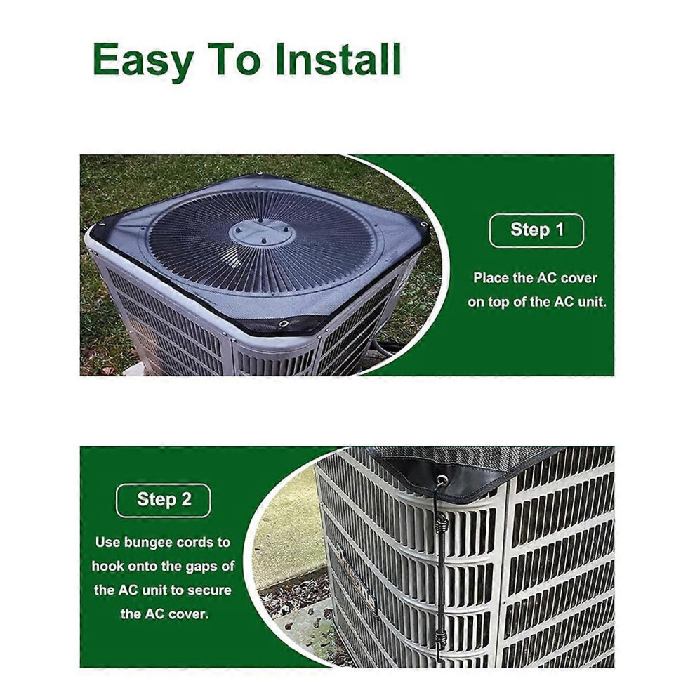 Air Conditioner Cover, Universal AC Cover for Outside Unit, Mesh Air Conditioner Covers for Outside Defended Outdoor,B