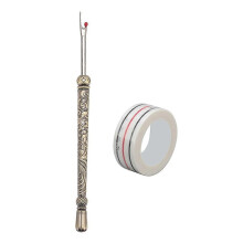 Seam Ripper and Thread Remover Kit, Sewing Seam Remover Tool Set with Positioning Tap for Crafting, Sewing Copper