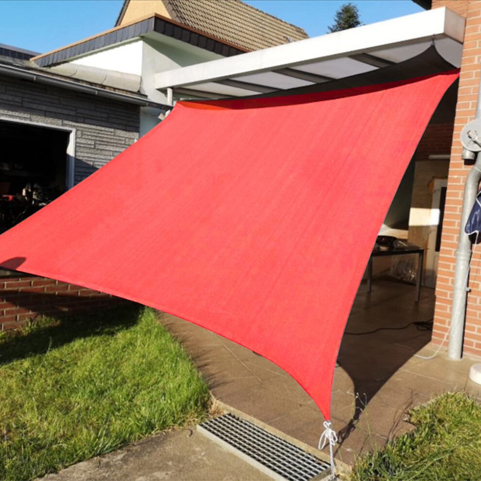 Voile d'ombrage KANAGAWA 10'x13' Scarlet Rectangle UV Block Auvent
