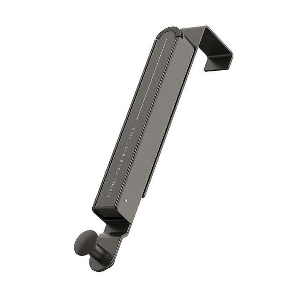 Folding Clothes Drying Rack, Aluminum Alloy over the Door Hanger with Retractable Rod, Foldable Portable for Bathroom