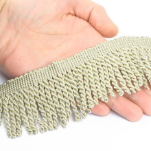 HedongHexi Fredzle do zaslon Bullion Fringe Tapicerka 5/10 jarda x 2,5 cala Wykonczenia tkaninowe Szycie DIY Dekoracja na ubrania z zaslona na sofe (
