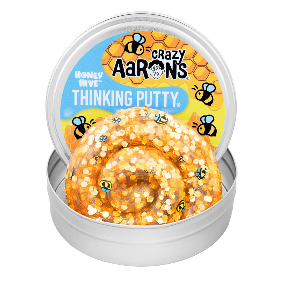 Crazy Aaron's Trendetsetters Putty Playset - Honey Hive - Clear Ketty Z Ukrytymi Kawalkami - Nietoksyczne Nigdy Nie Wysycha-image
