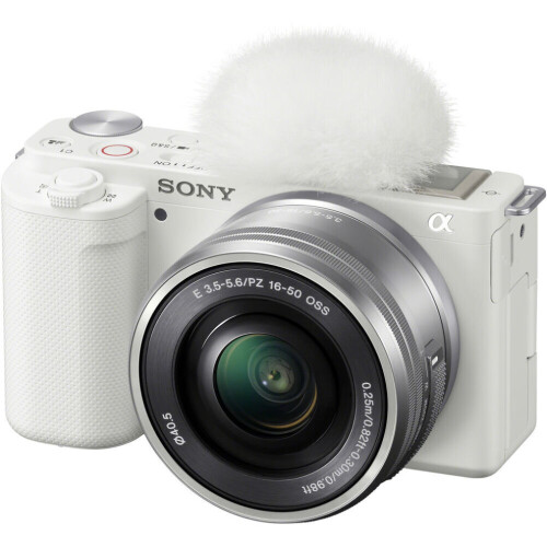 Sony Sony ZV-E10 Mirrorless Camera with 16-50mm Lens (White)